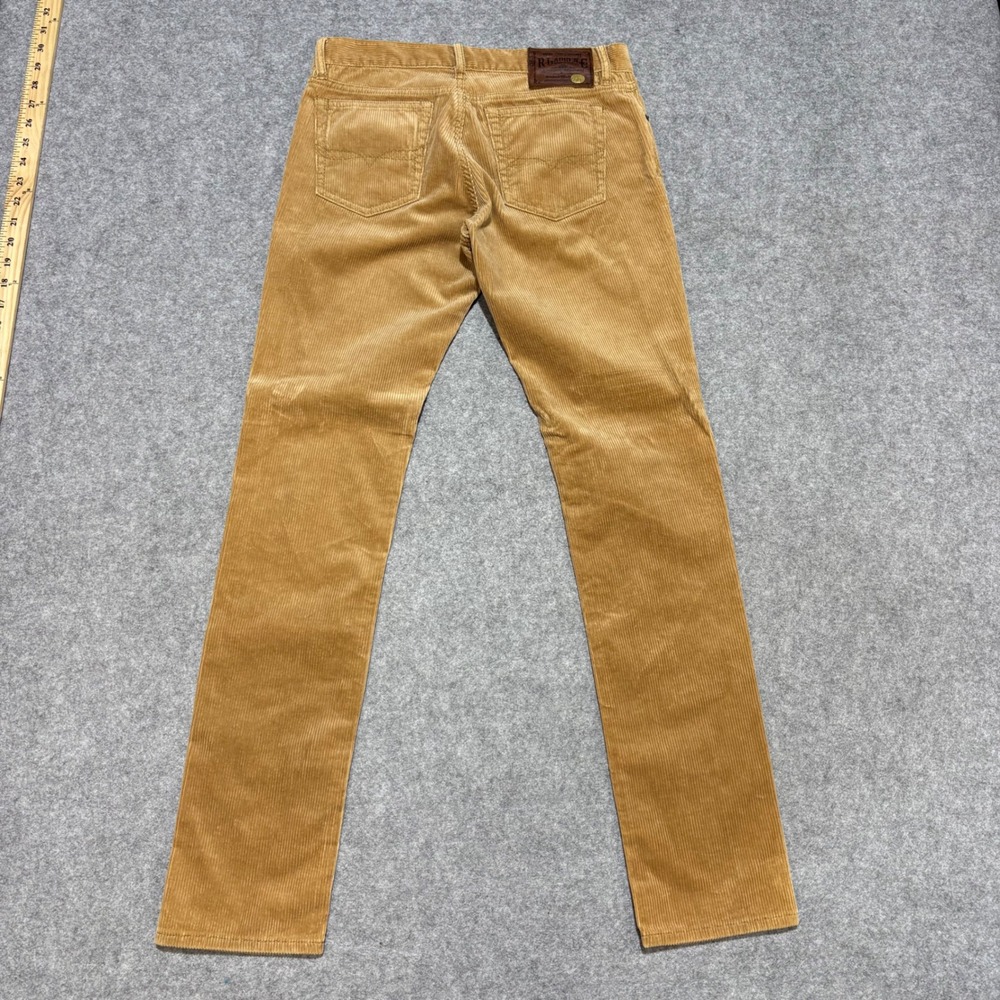 Ralph Lauren Womens Tan Corduroy Straight Leg Pants Equestrian Embroidery Size 6 - Picture 7 of 7